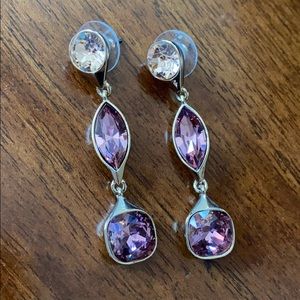 Givenchy Crystal Linear Drop Earrings